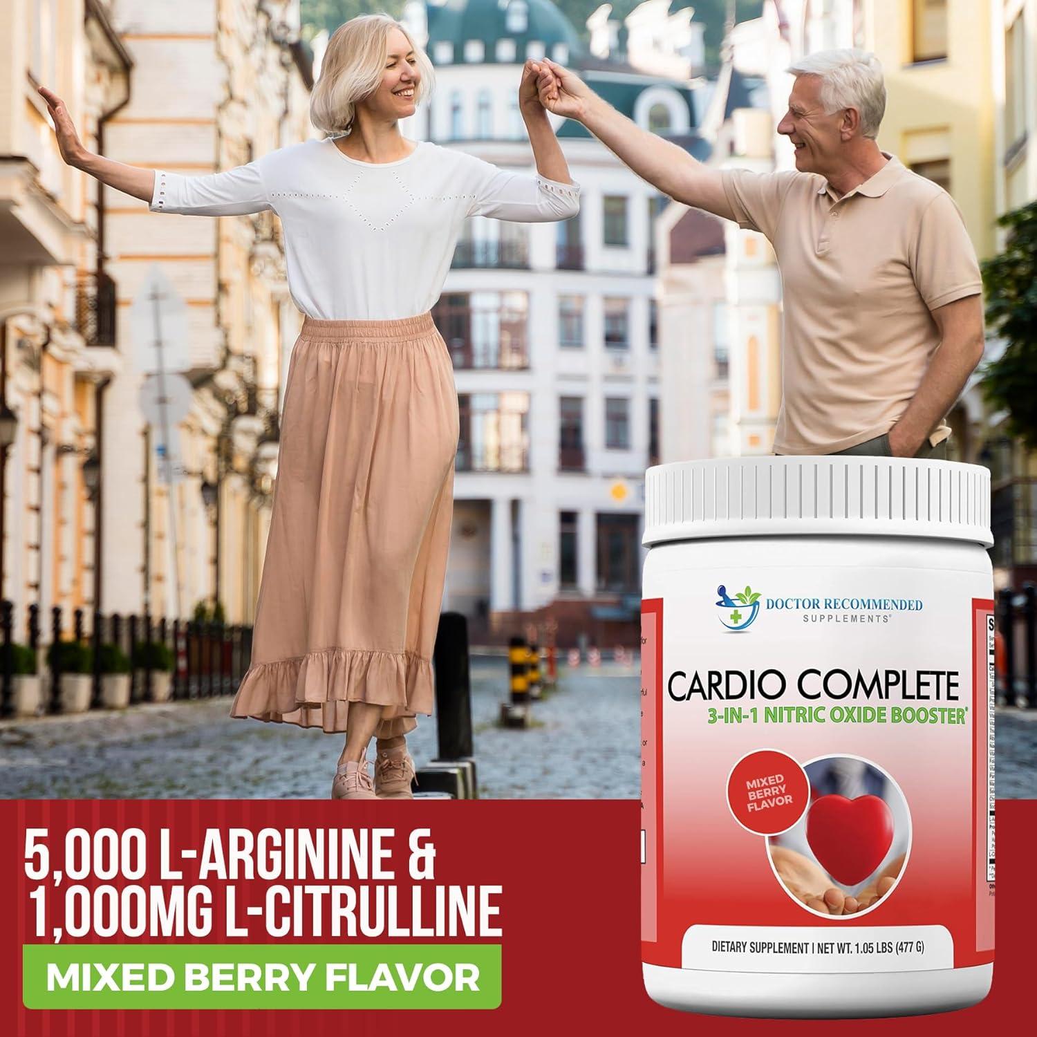 Cardio Complete - Suplemento en polvo 3 en 1 L-Arginina 5000mg