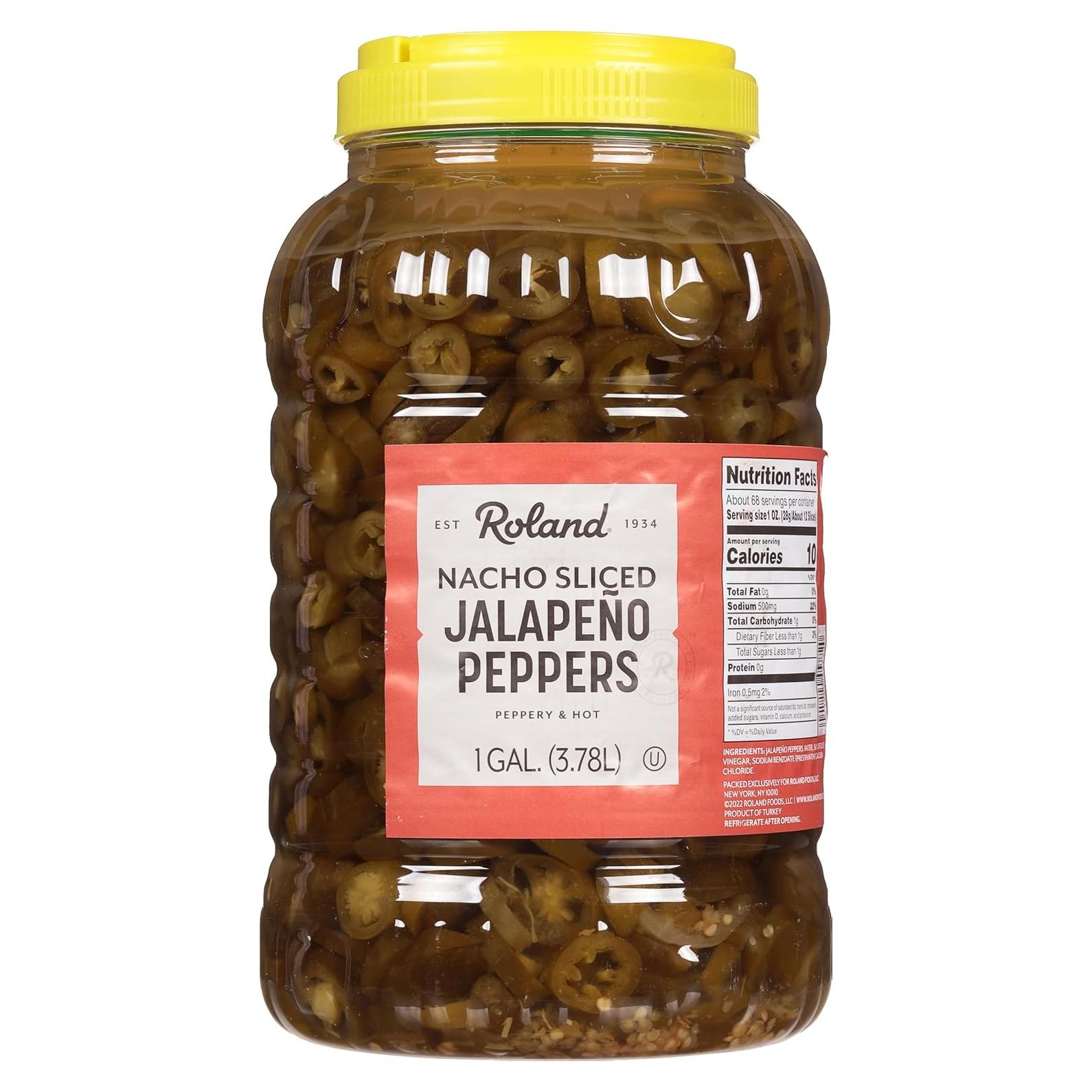 Pimientos Jalapeños en Rodajas Roland Foods 3.78L - Picante