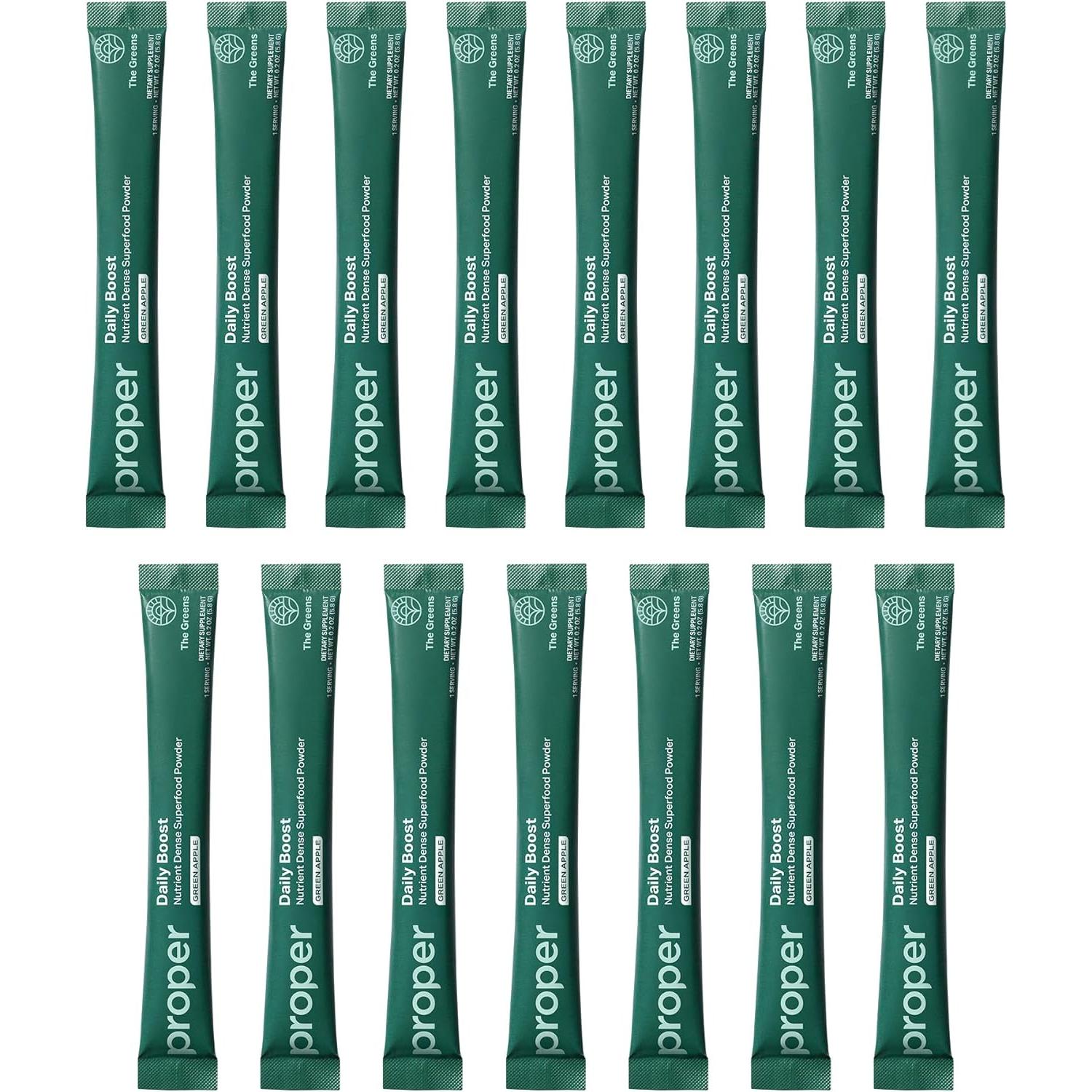 Polvo de Verduras Daily Boost Proper 15 Porciones Sabor Manzana