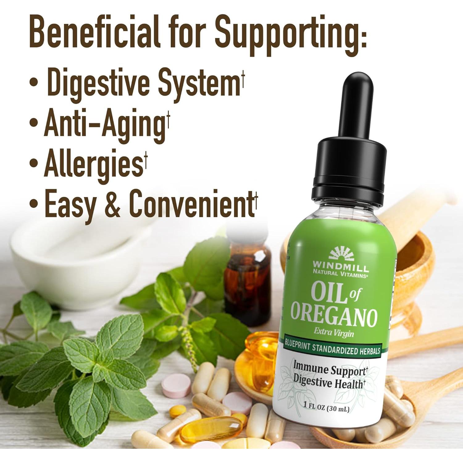 Aceite de Orégano Windmill 29.57 ml - Soporte Inmunológico