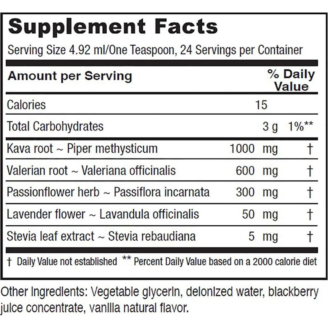 Suplemento Herbal Vitanica Tónico Calmante 118 mL - Estrés