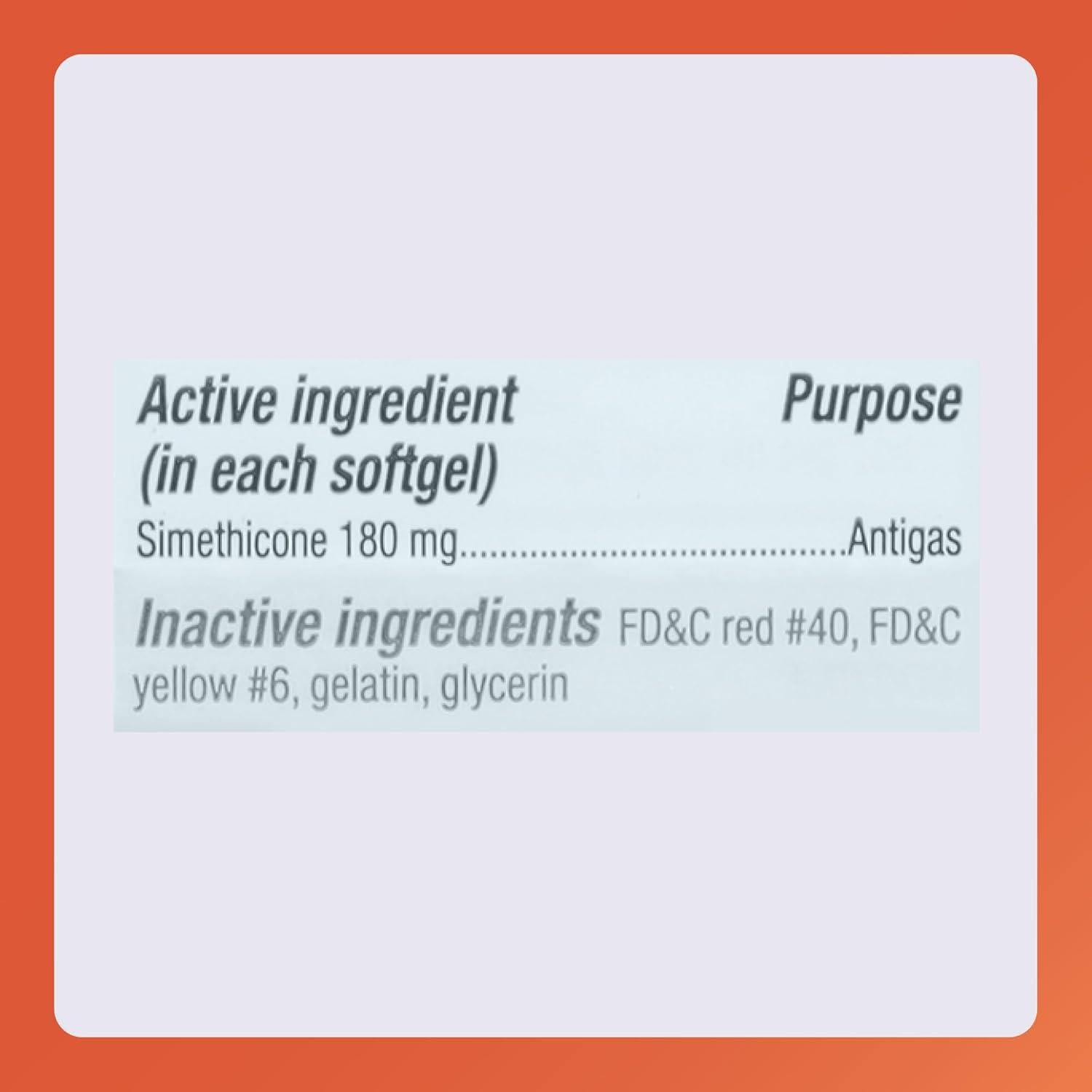 Rugby Simeticona 180 mg Alivio de Gas 60 Gelatinas Blandas