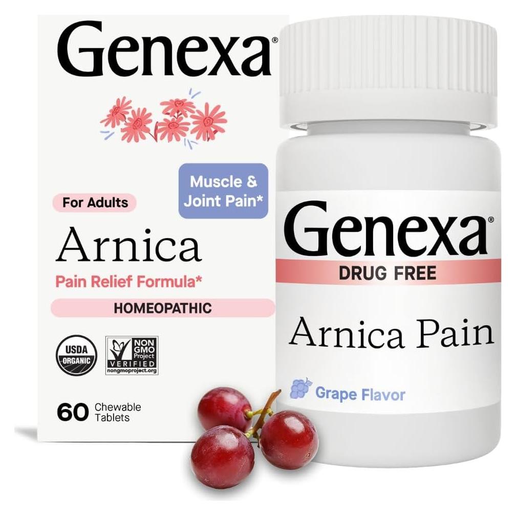 Genexa Arnica Dolor 100 Tabletas Masticables Sabor Uva