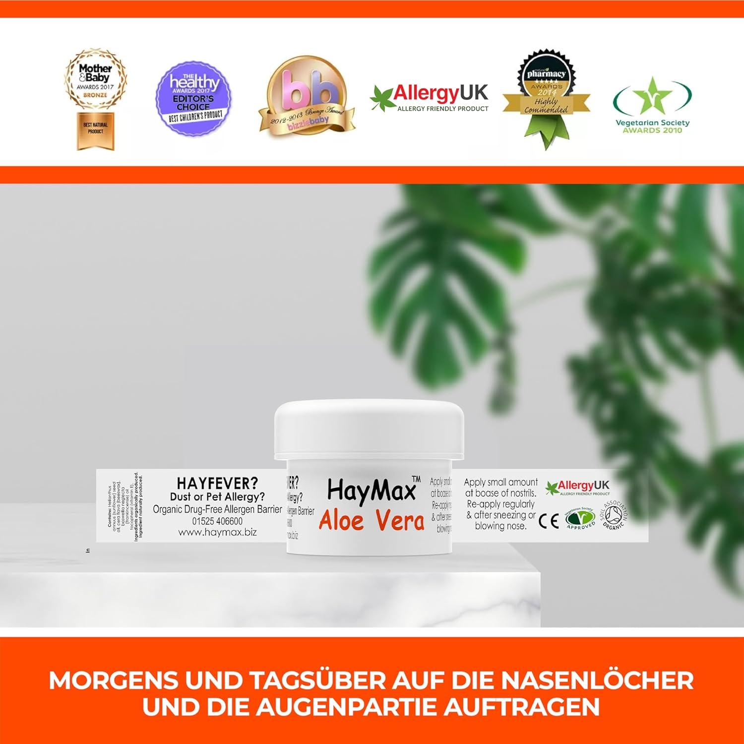 Bálsamo Barrera de Alérgenos HayMax Aloe Vera 5g Orgánico