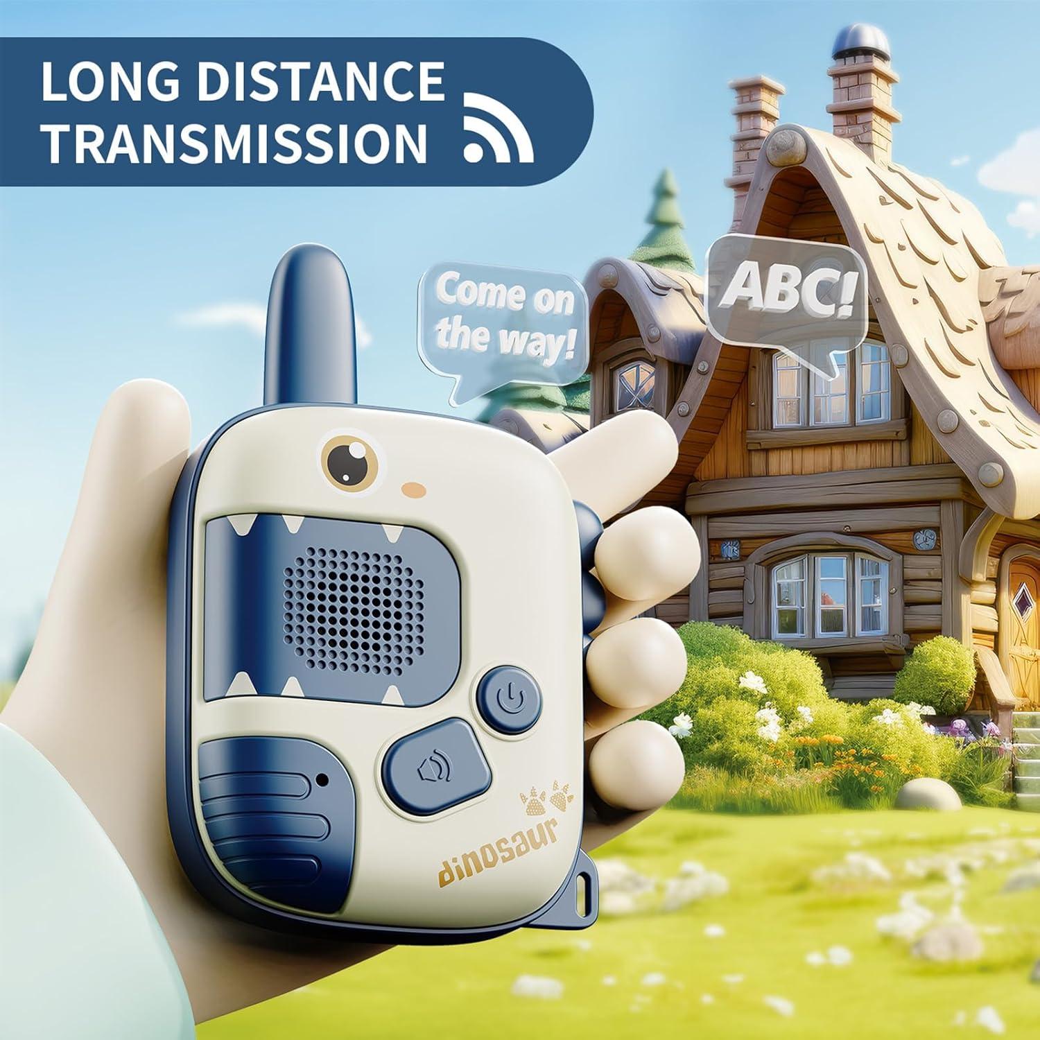 Walkie Talkies Dinosaurio MINGKIDS para Niños 3-9 Años