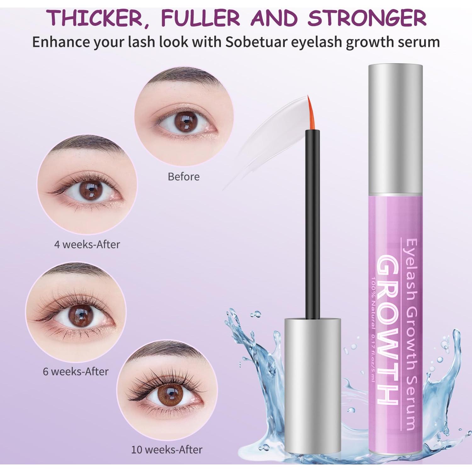 Suero de Crecimiento de Pestañas Sobetuar 5 mL Vegano