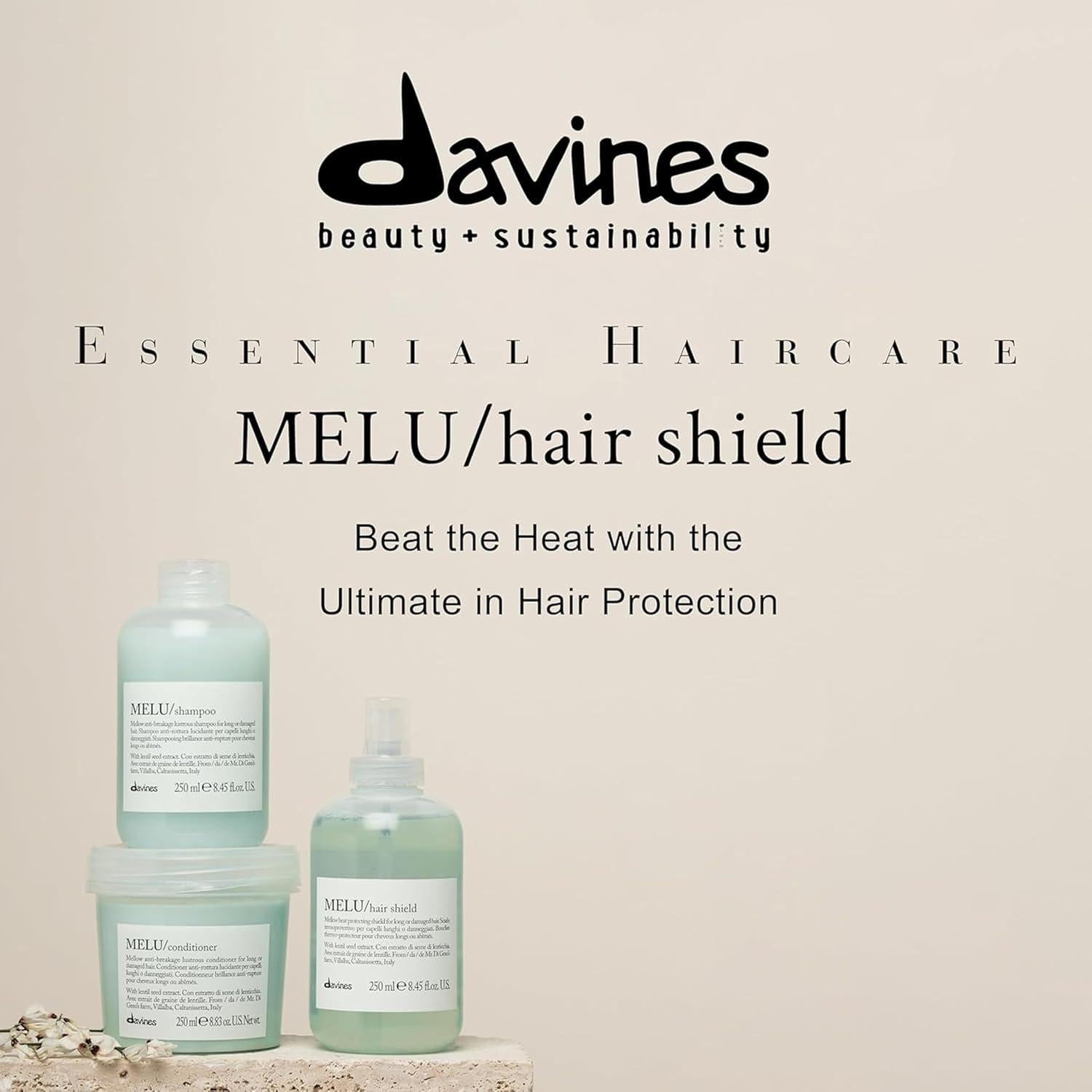 Davines Melu Hair Shield 250ml Protección Térmica