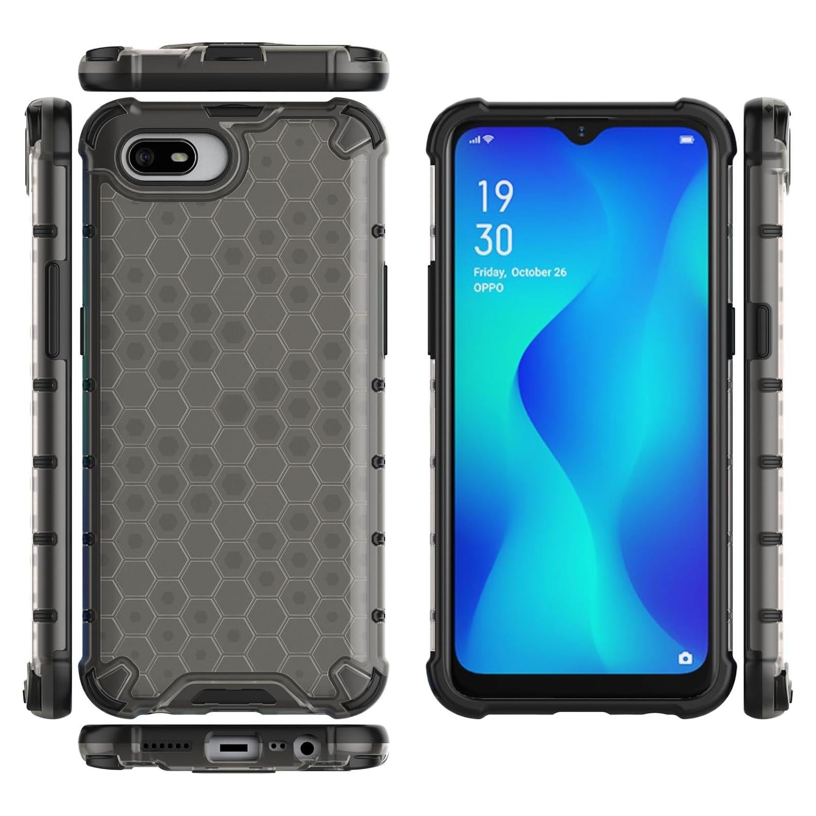 Funda TPU+PC Negra para Oppo A1k - Protección Total