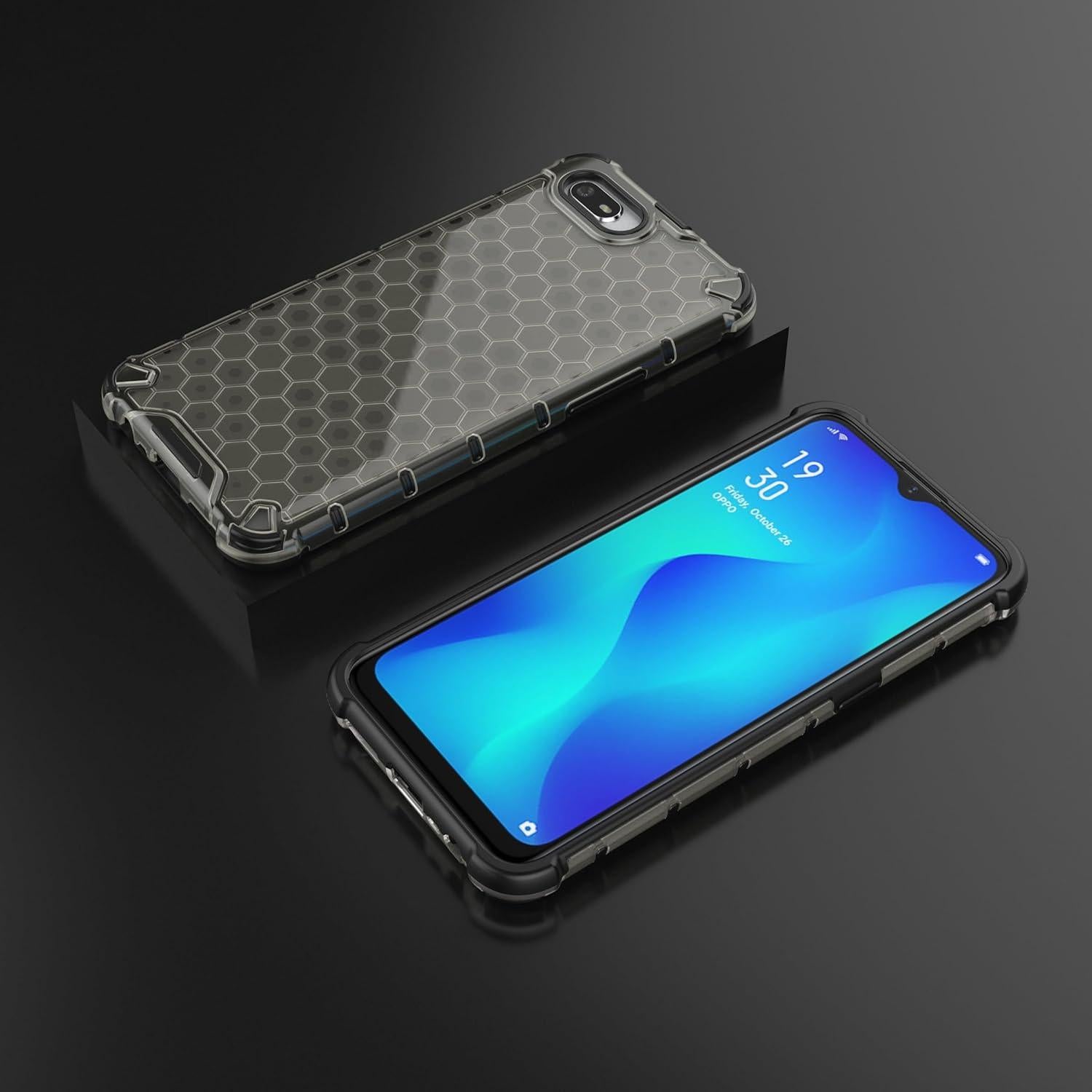 Funda TPU+PC Negra para Oppo A1k - Protección Total