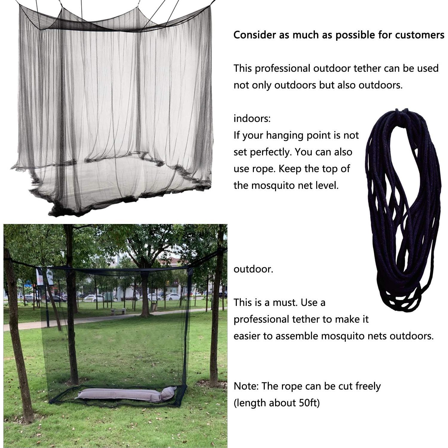 Dosel de Cama Negro Comtelek 220x200x250 cm Mosquitera