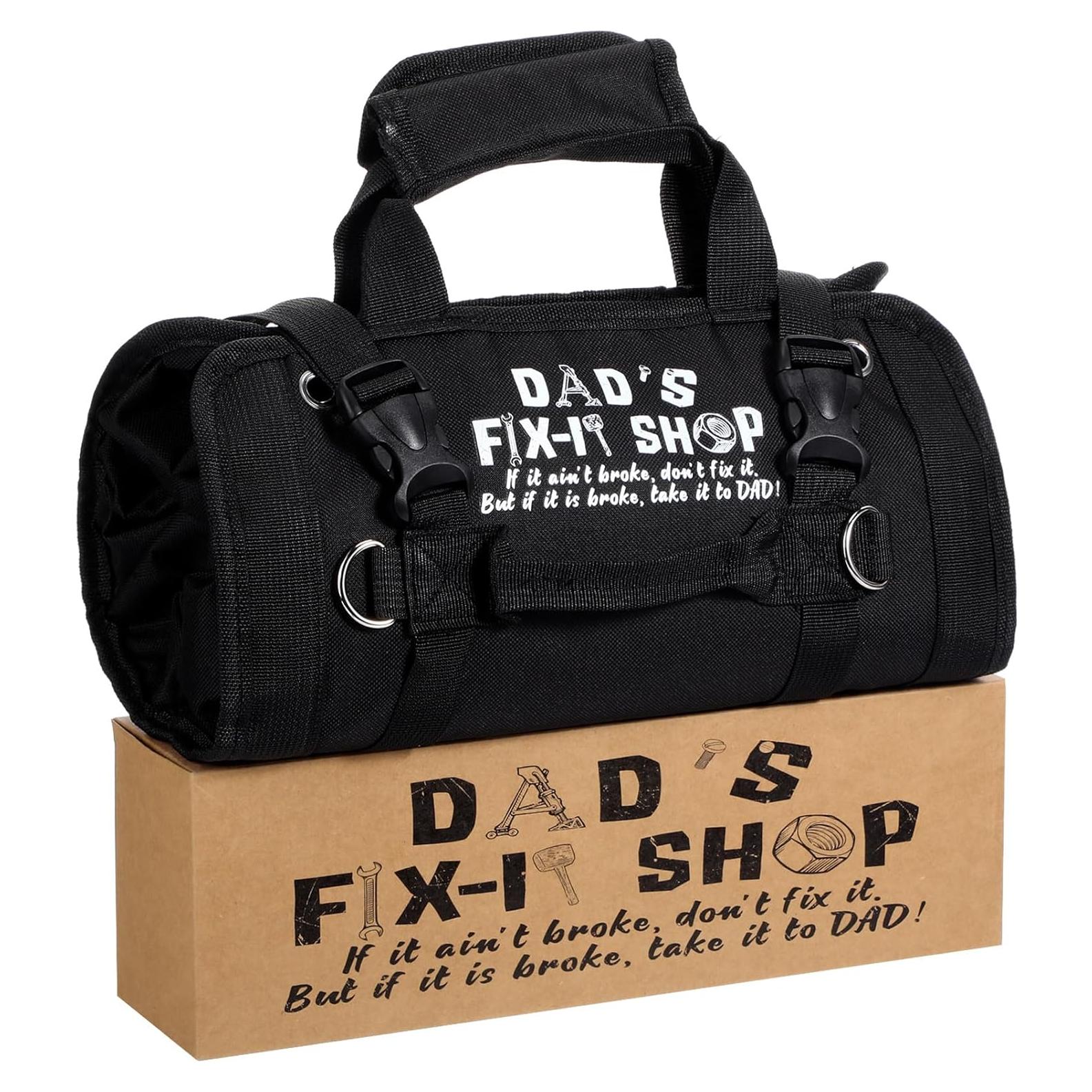 Bolsa de Herramientas Enrollable Sweetude Negra 4 Compartimentos