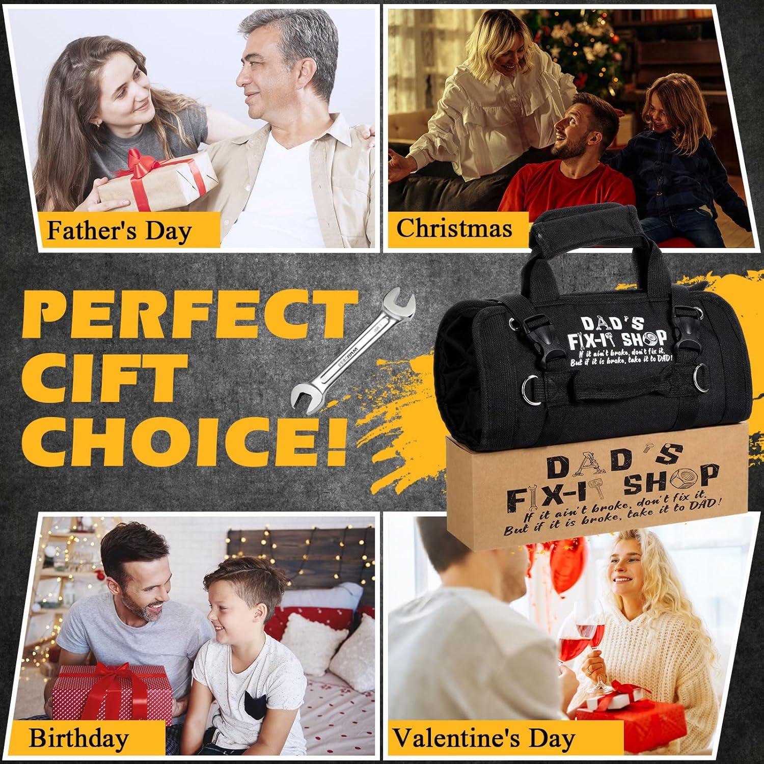 Bolsa de Herramientas Enrollable Sweetude Negra 4 Compartimentos