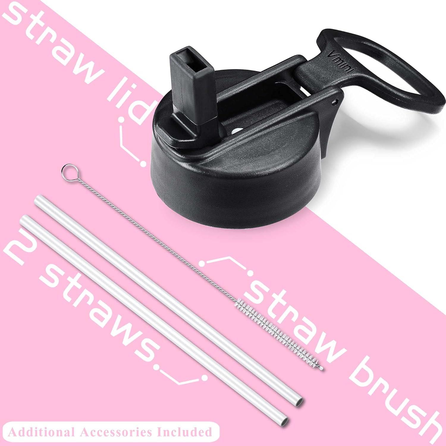 Botella de Agua Vmini 532ml Acero Inoxidable Aislada con Pajilla