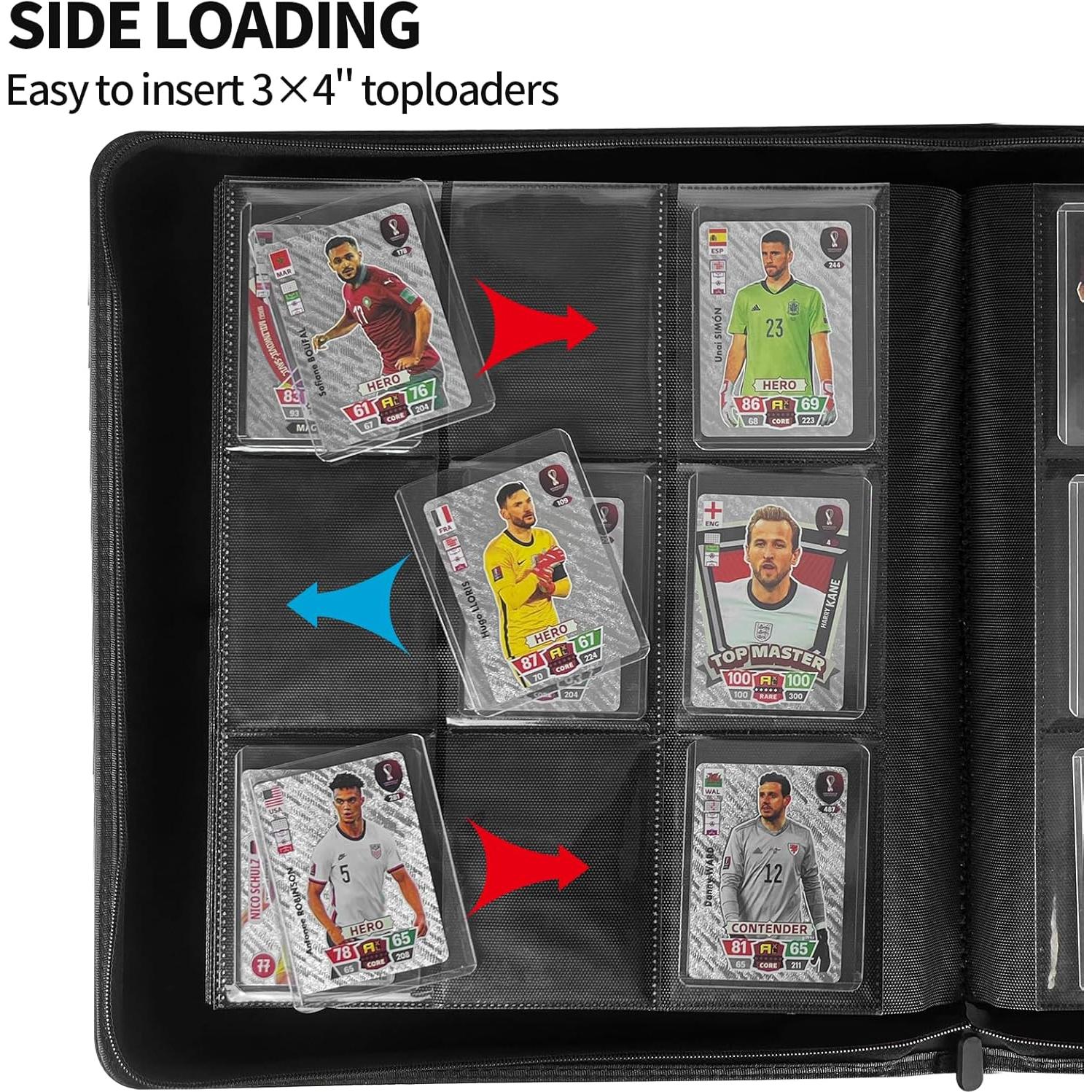 Carpeta Toploader Qurhafoo para 324 Tarjetas Coleccionables