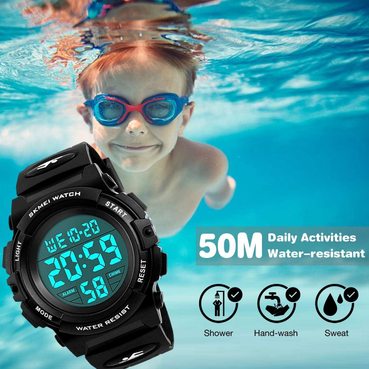 Reloj Deportivo Digital Cofuo para Niños Impermeable LED