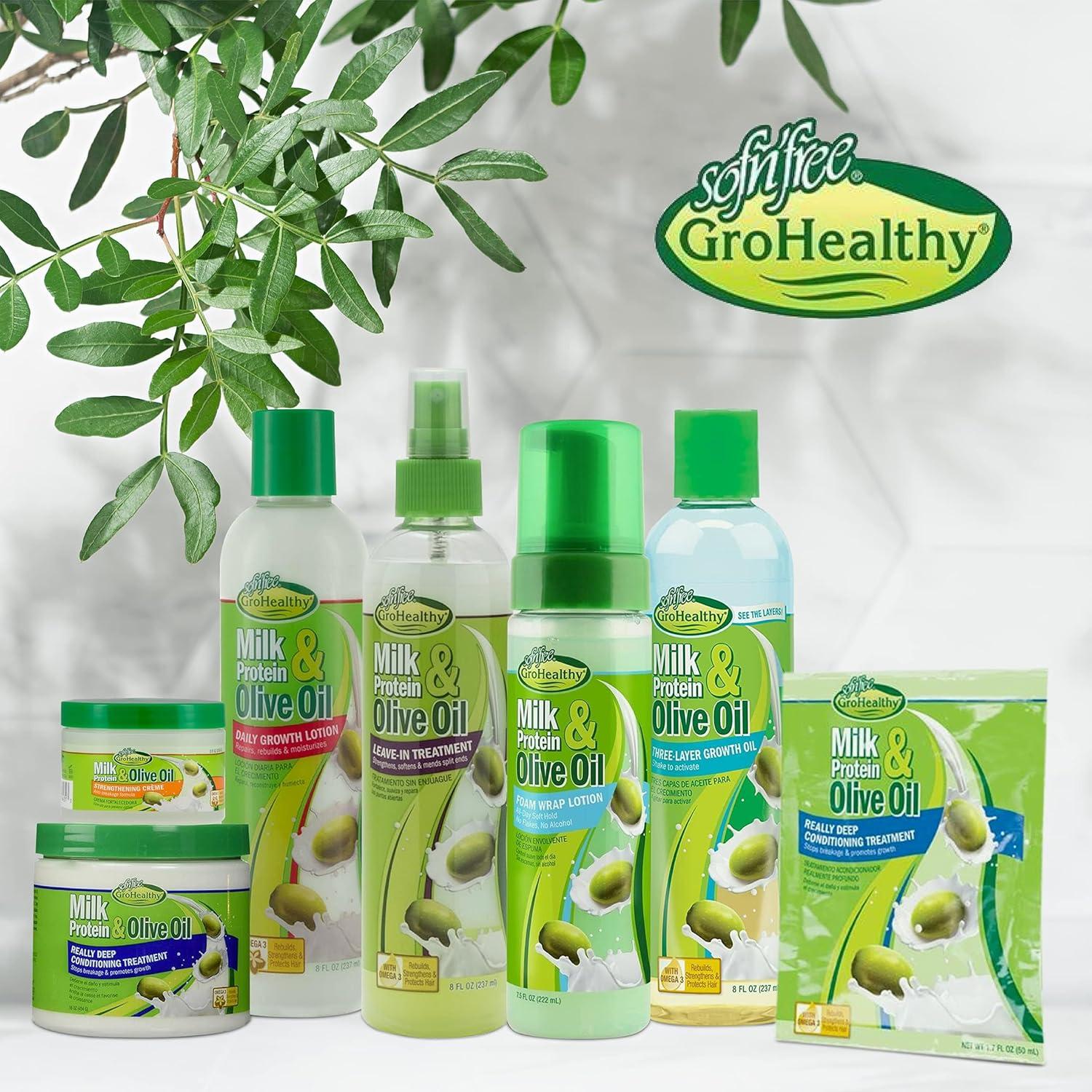 Acondicionador Profundo SofnFree GroHealthy 50ml - Proteína de Leche y Aceite de Oliva