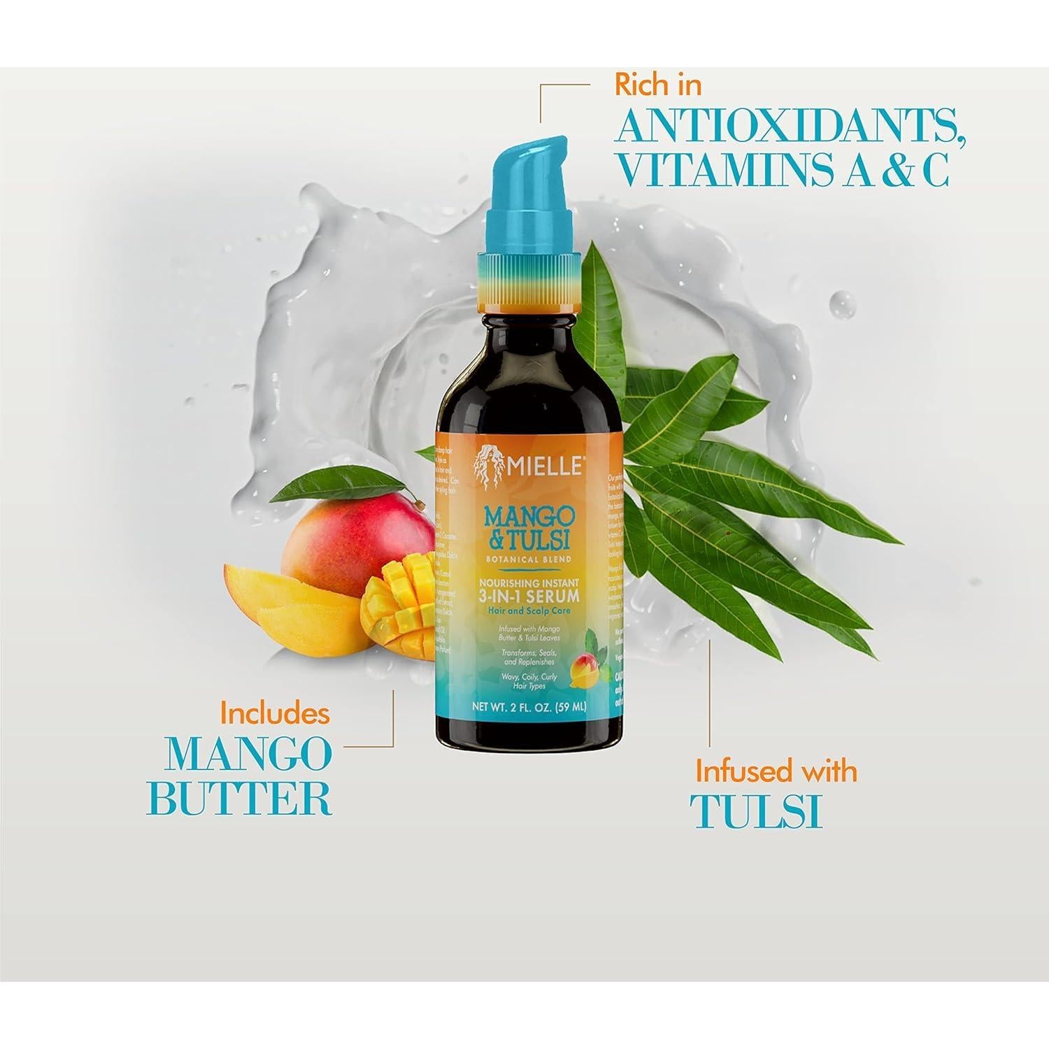 Suero Capilar Nutritivo 3-en-1 Mielle Organics 354 ml