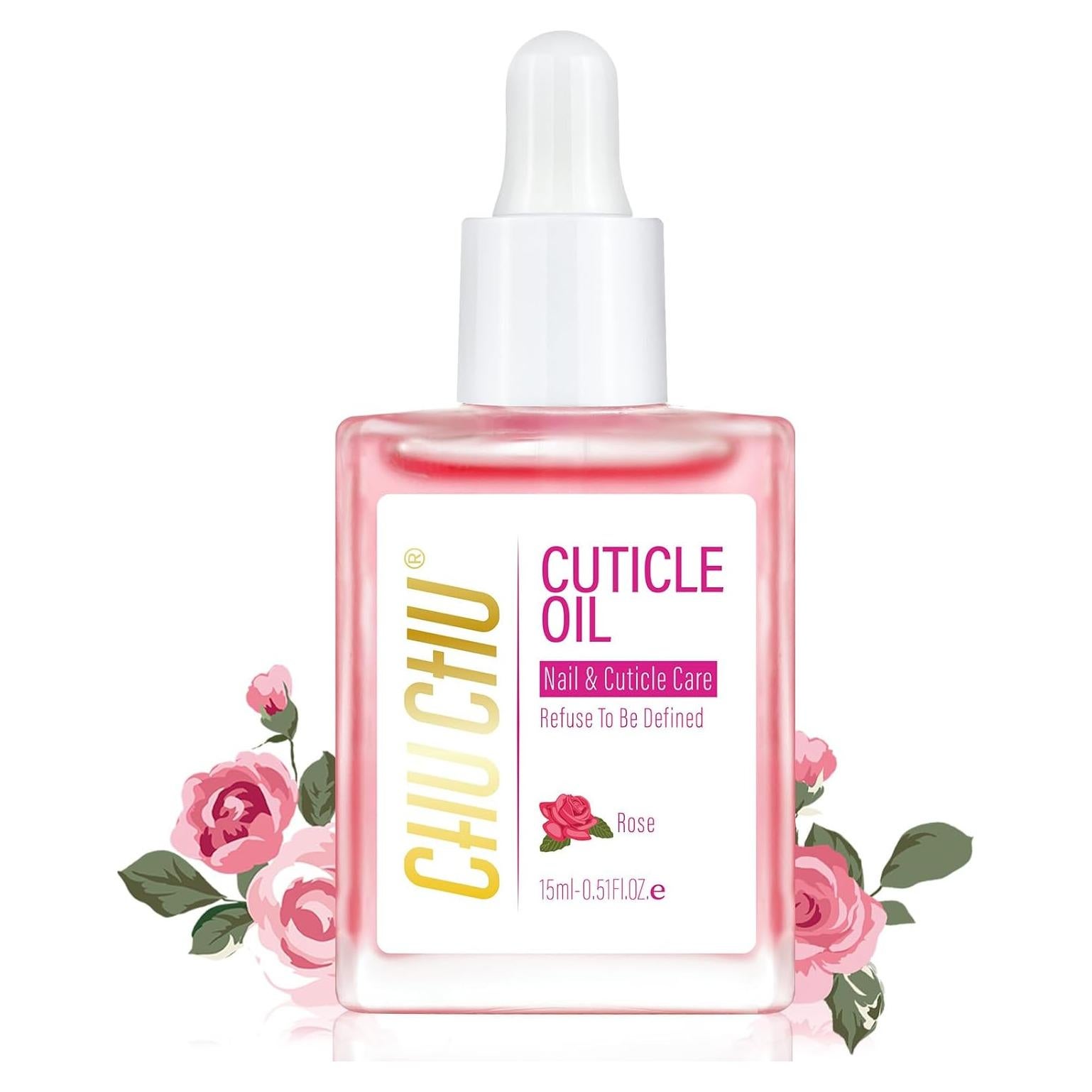 Aceite para Cutículas CHUCHU 15ml Rosa y Jojoba Hidratante