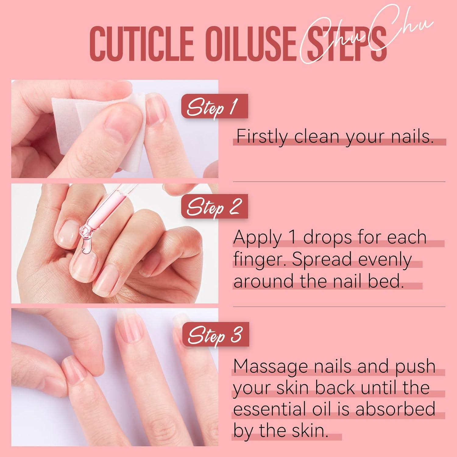 Aceite para Cutículas CHUCHU 15ml Rosa y Jojoba Hidratante