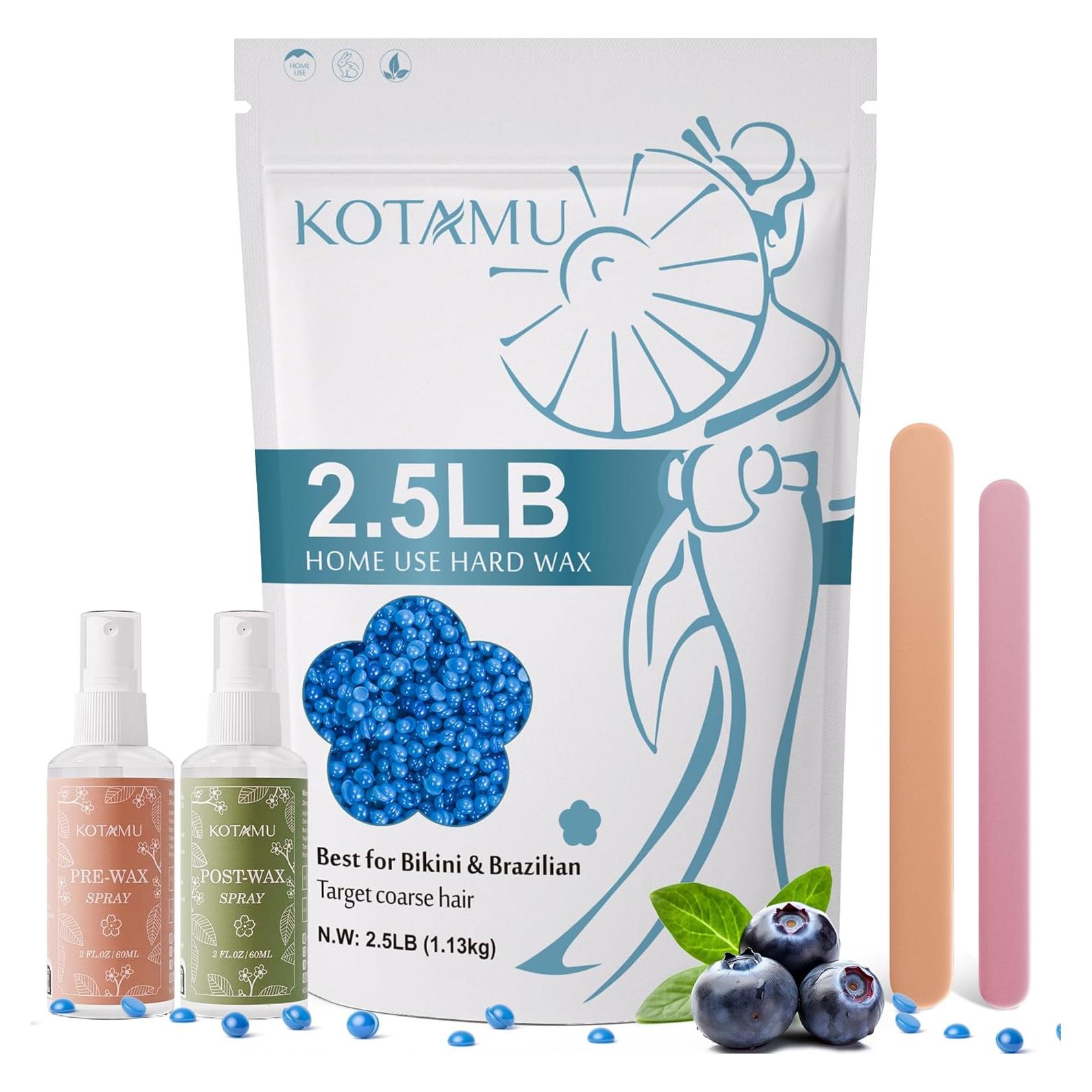 Cera Dura KOTAMU 1.13kg para Depilación Facial y Corporal