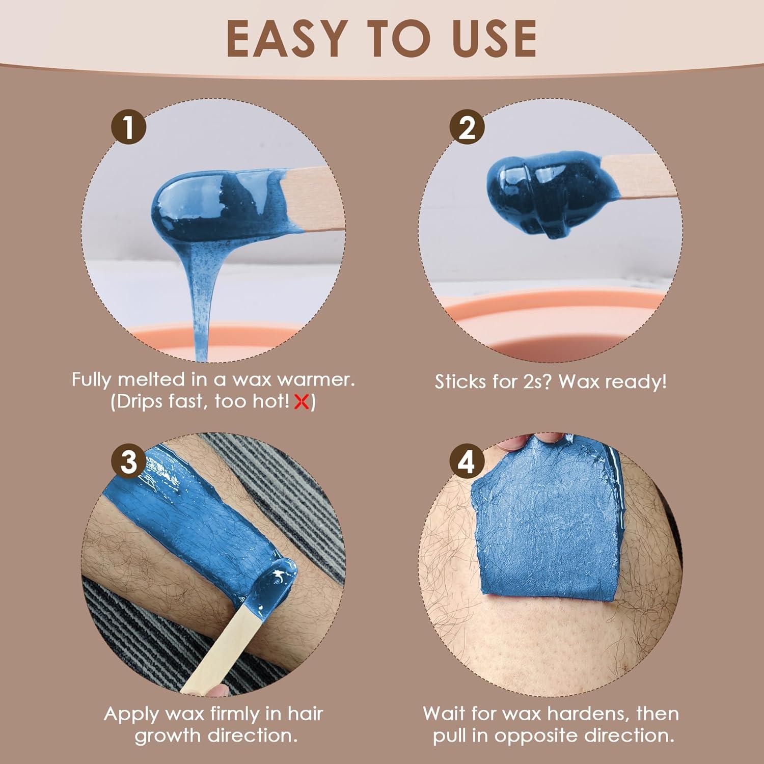 Cera Dura KOTAMU 1.13kg para Depilación Facial y Corporal