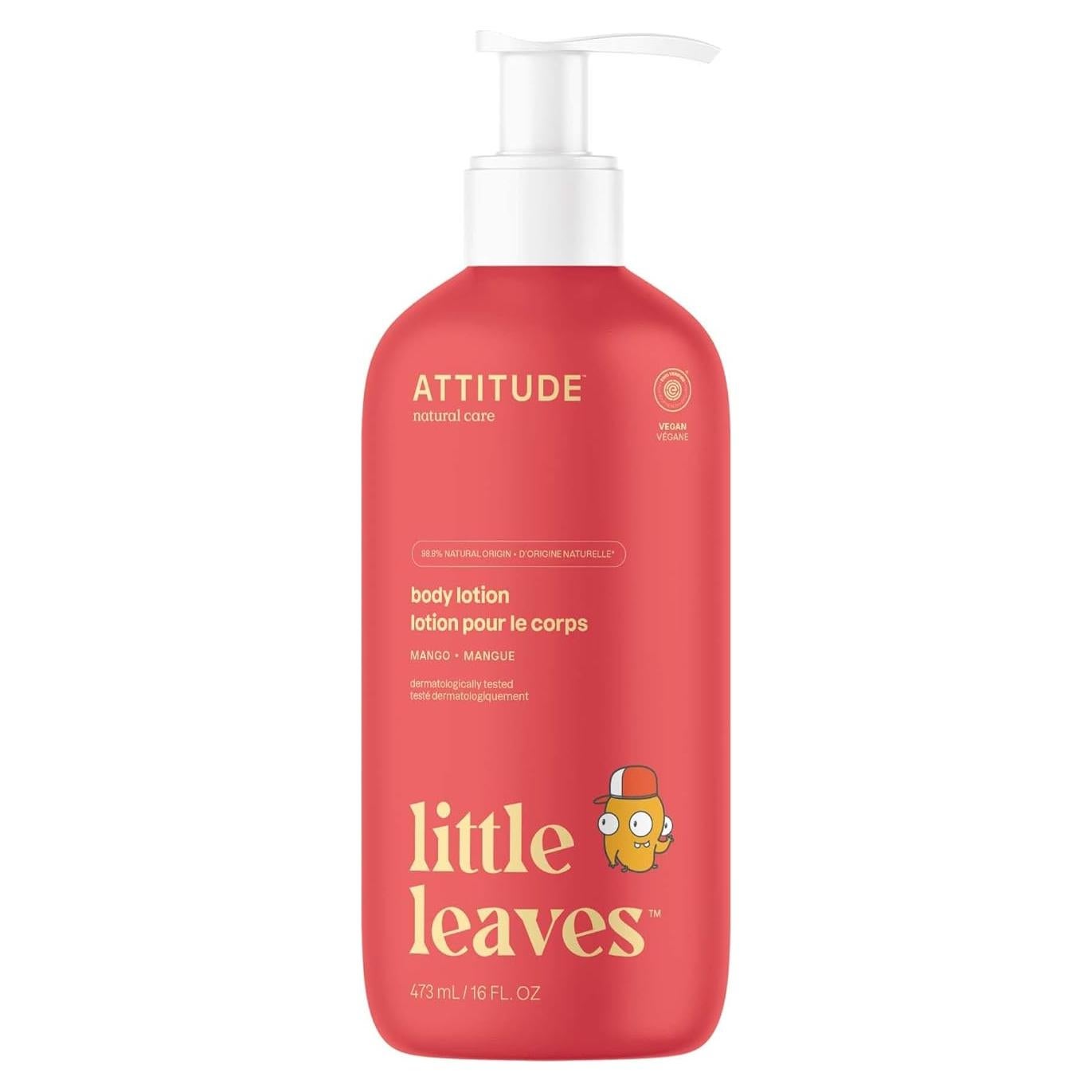 Loción Corporal Vegana ATTITUDE para Niños Mango 473 ml