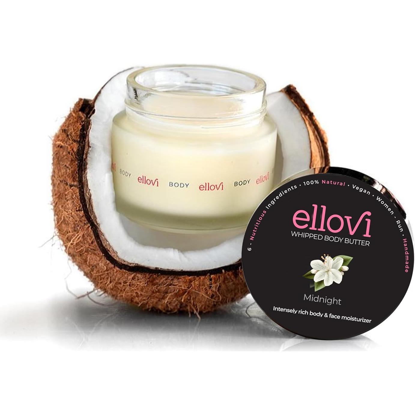 Mantequilla Corporal Vegana Ellovi Medianoche 16.8 ml Hidratante