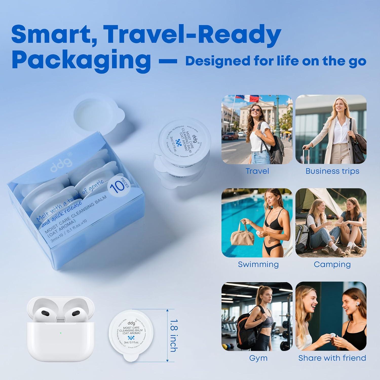 Bálsamo Limpiador Vegano ddg 3ml x10 Piel Sensible Hidratante