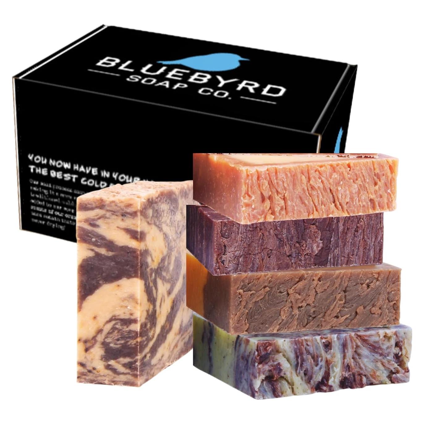 Set de Jabones Artesanales Gourmet Bluebyrd - 5 Jabones Naturales 141g