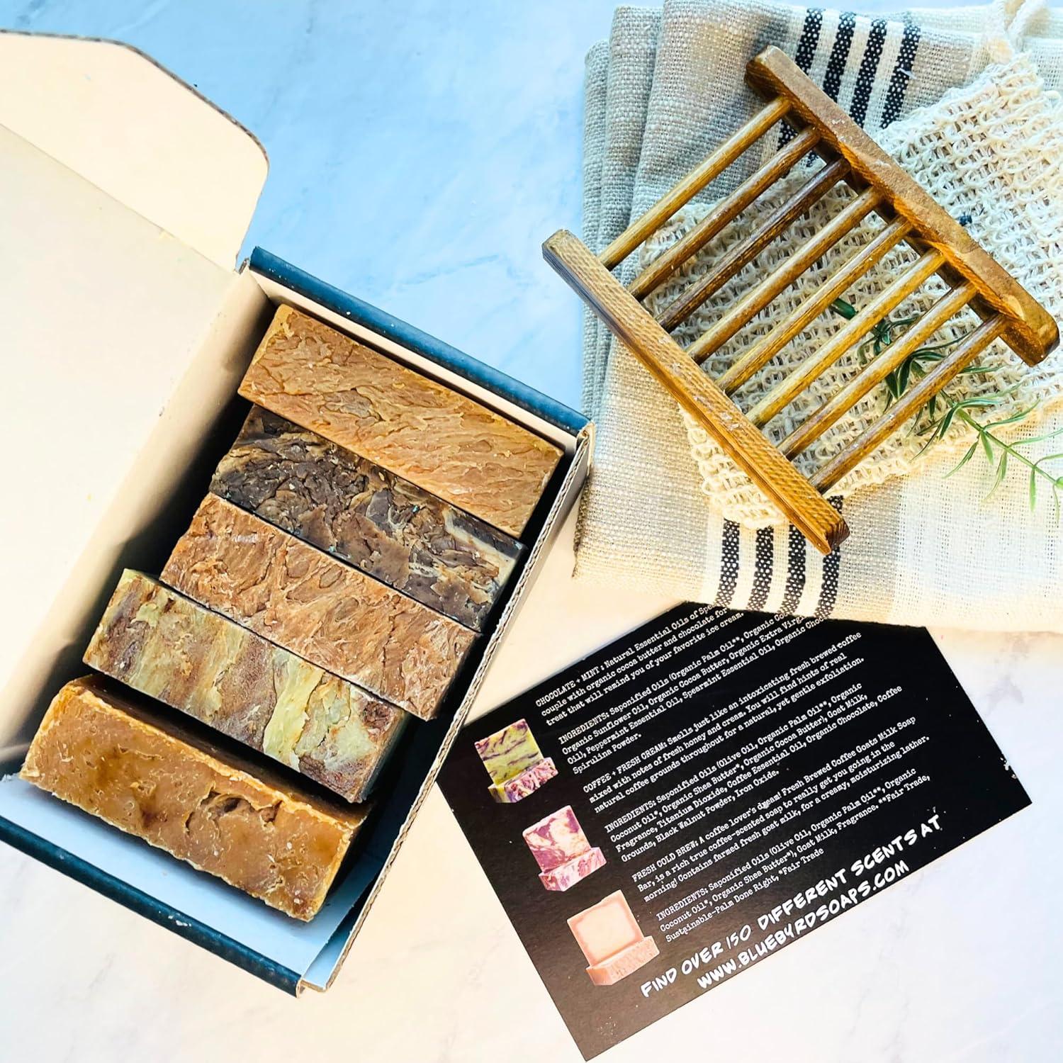 Set de Jabones Artesanales Gourmet Bluebyrd - 5 Jabones Naturales 141g