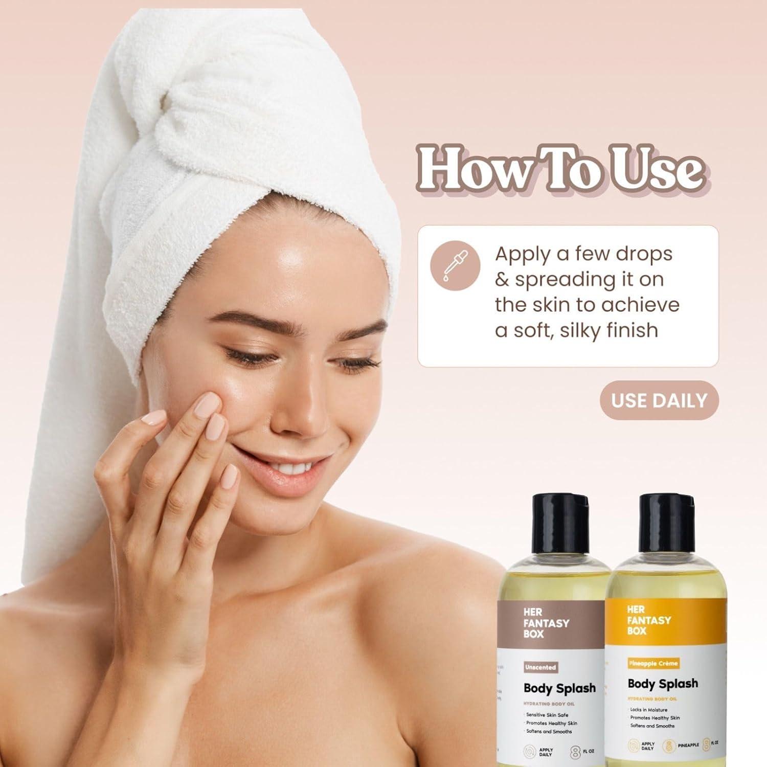 Aceite Hidratante Corporal Her Fantasy Box 236 ml Piña Natural