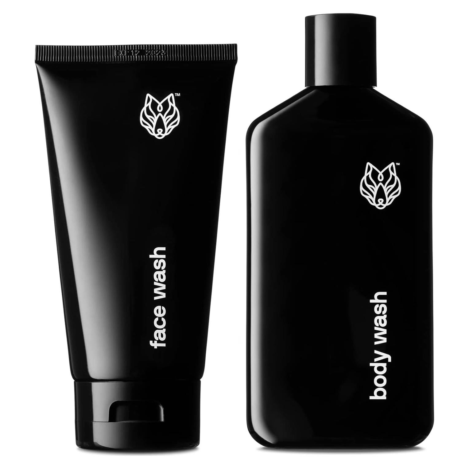 Set de Lavado Facial y Corporal Black Wolf 2 Piezas 300ml