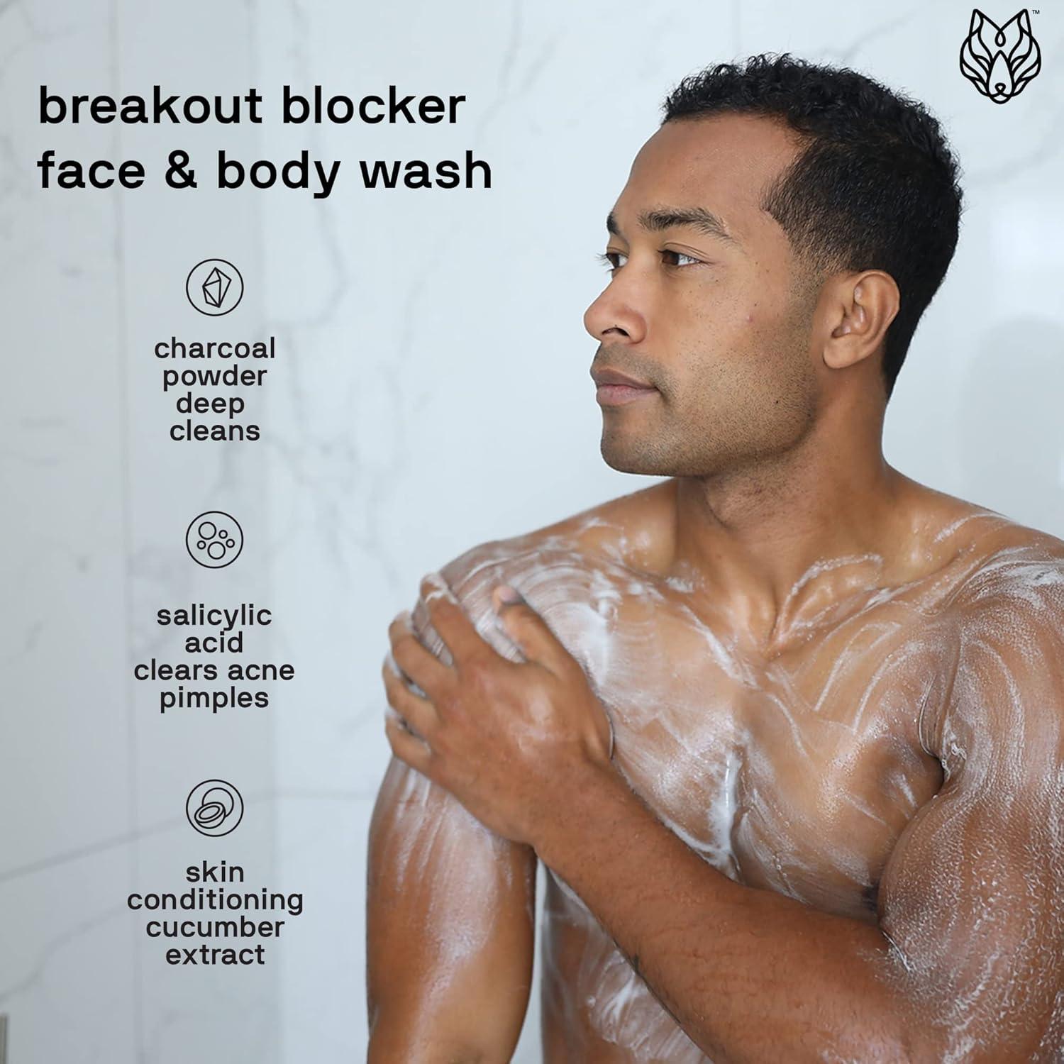 Set de Lavado Facial y Corporal Black Wolf 2 Piezas 300ml