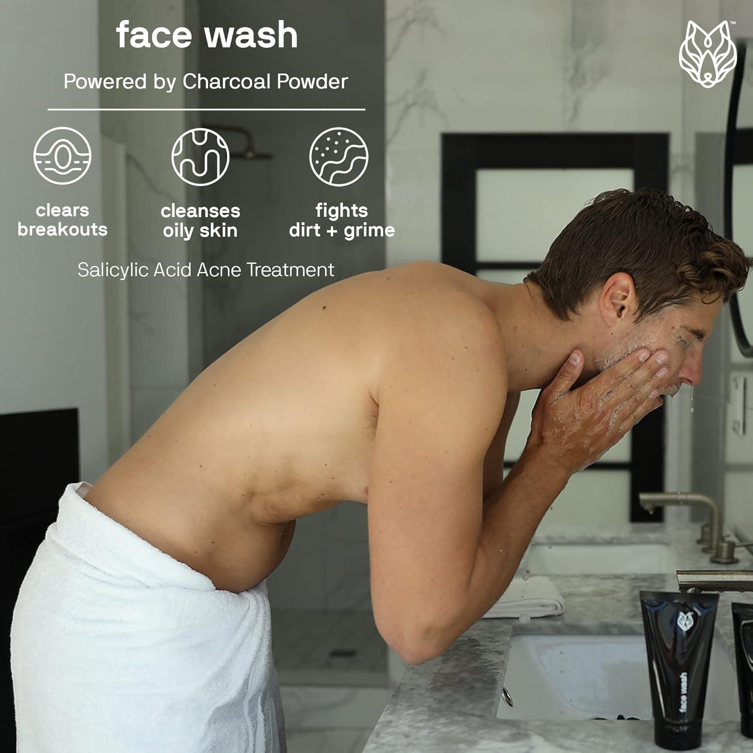 Set de Lavado Facial y Corporal Black Wolf 2 Piezas 300ml