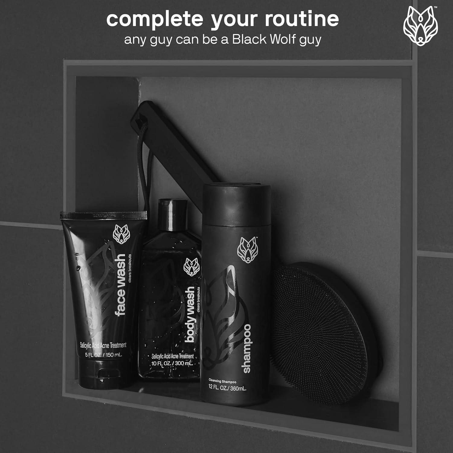 Set de Lavado Facial y Corporal Black Wolf 2 Piezas 300ml