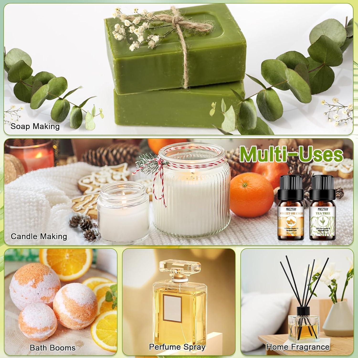 Juego de 10 Aceites Esenciales Mieztay 5ML Aromaterapia