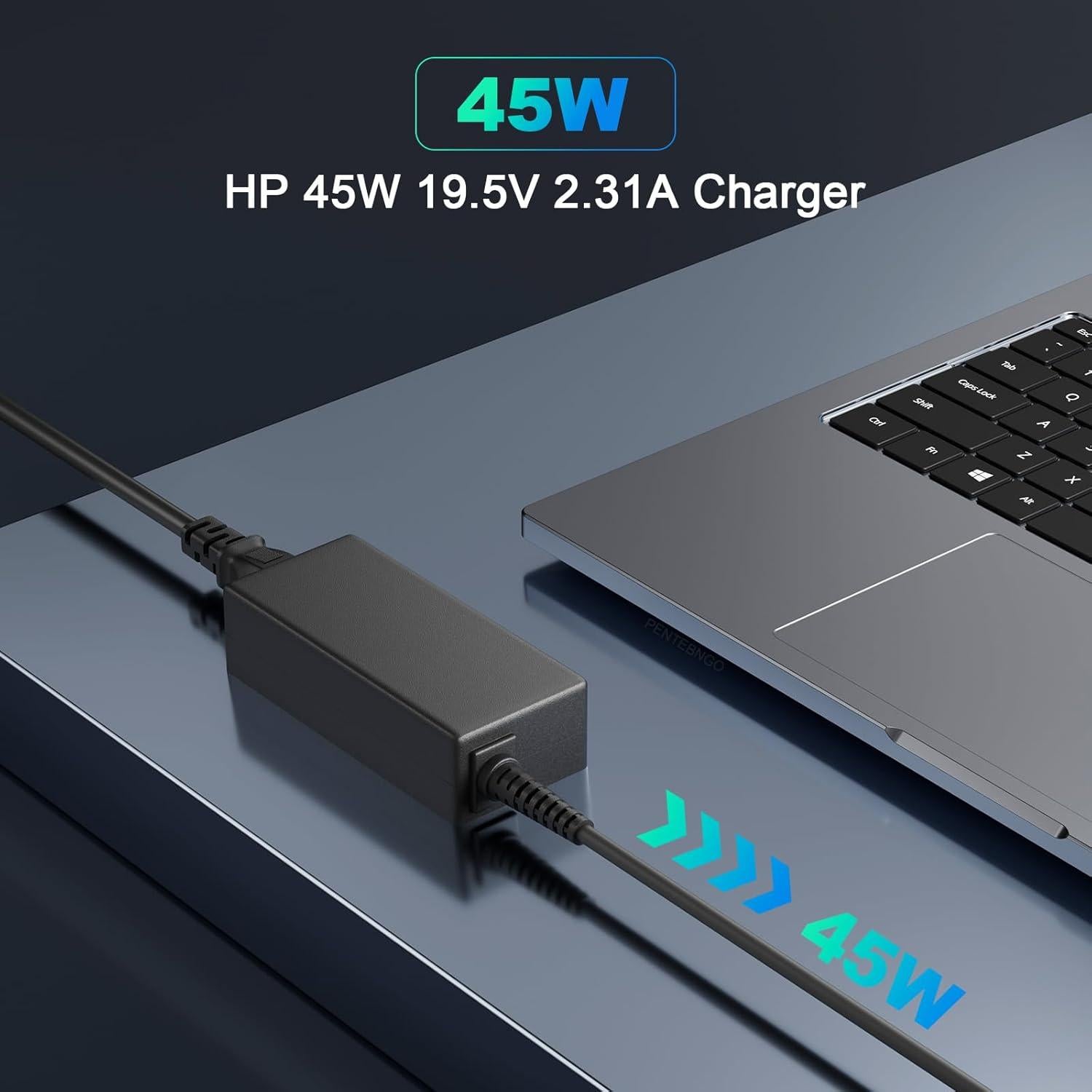 Cargador de Laptop HP 45W Adaptador CA Compatible