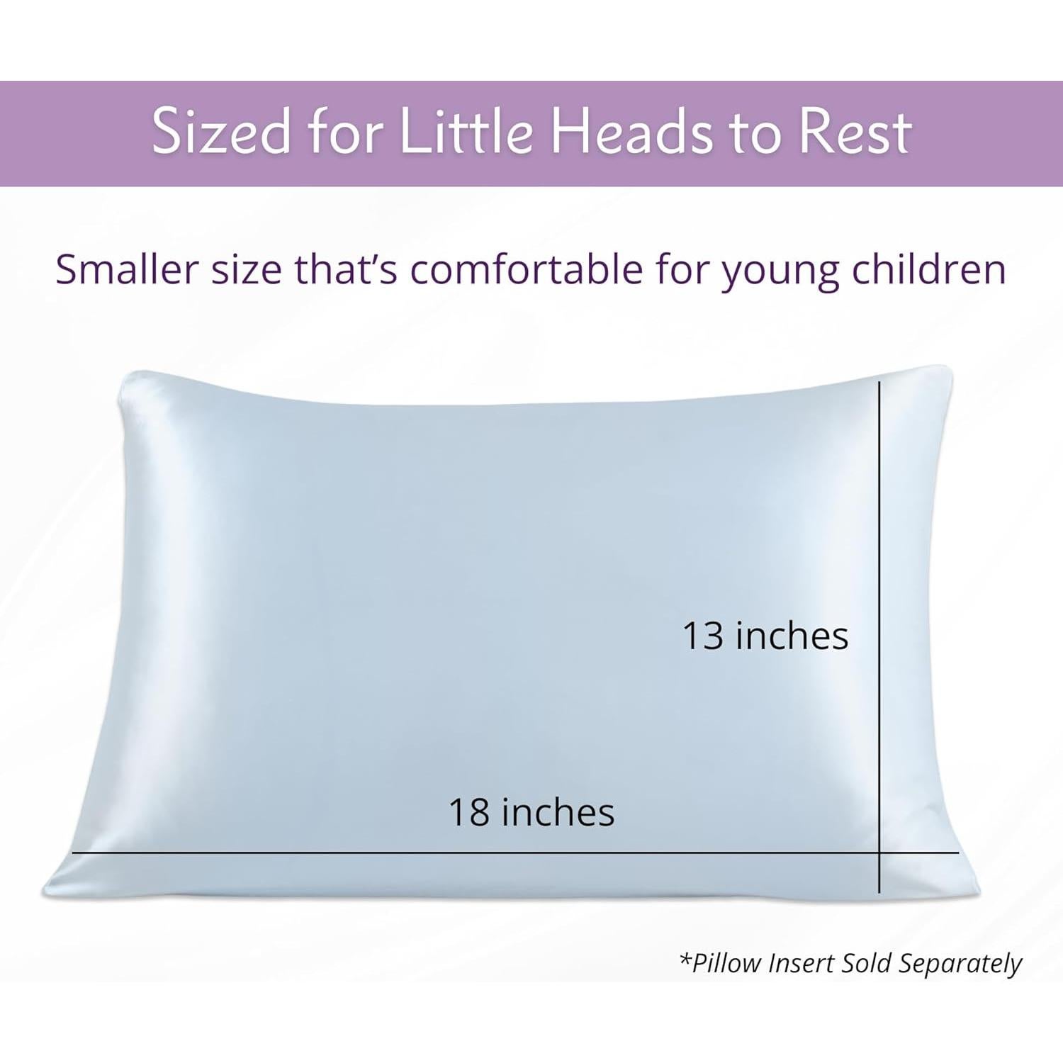 Funda de Almohada de Seda Mulberry Park 33x46 cm Azul