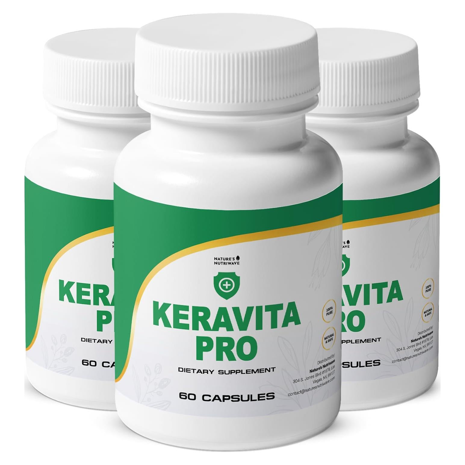 Keravita Pro - Suplemento Natural para Cabello y Uñas 60 Cápsulas