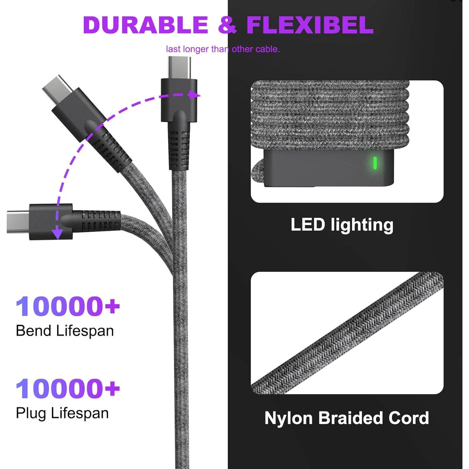 Cargador USB Tipo C 65W para Laptop HP Spectre Envy