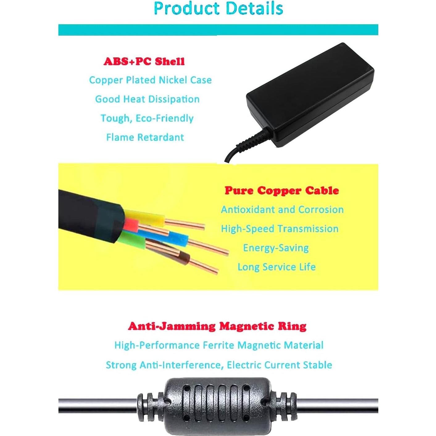 Cargador Laptop HP 45W Punta Redonda 4.5x3.0mm