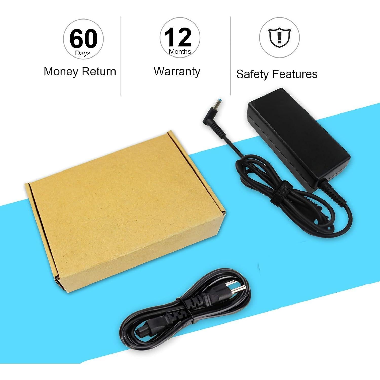 Cargador Laptop HP 45W Punta Redonda 4.5x3.0mm