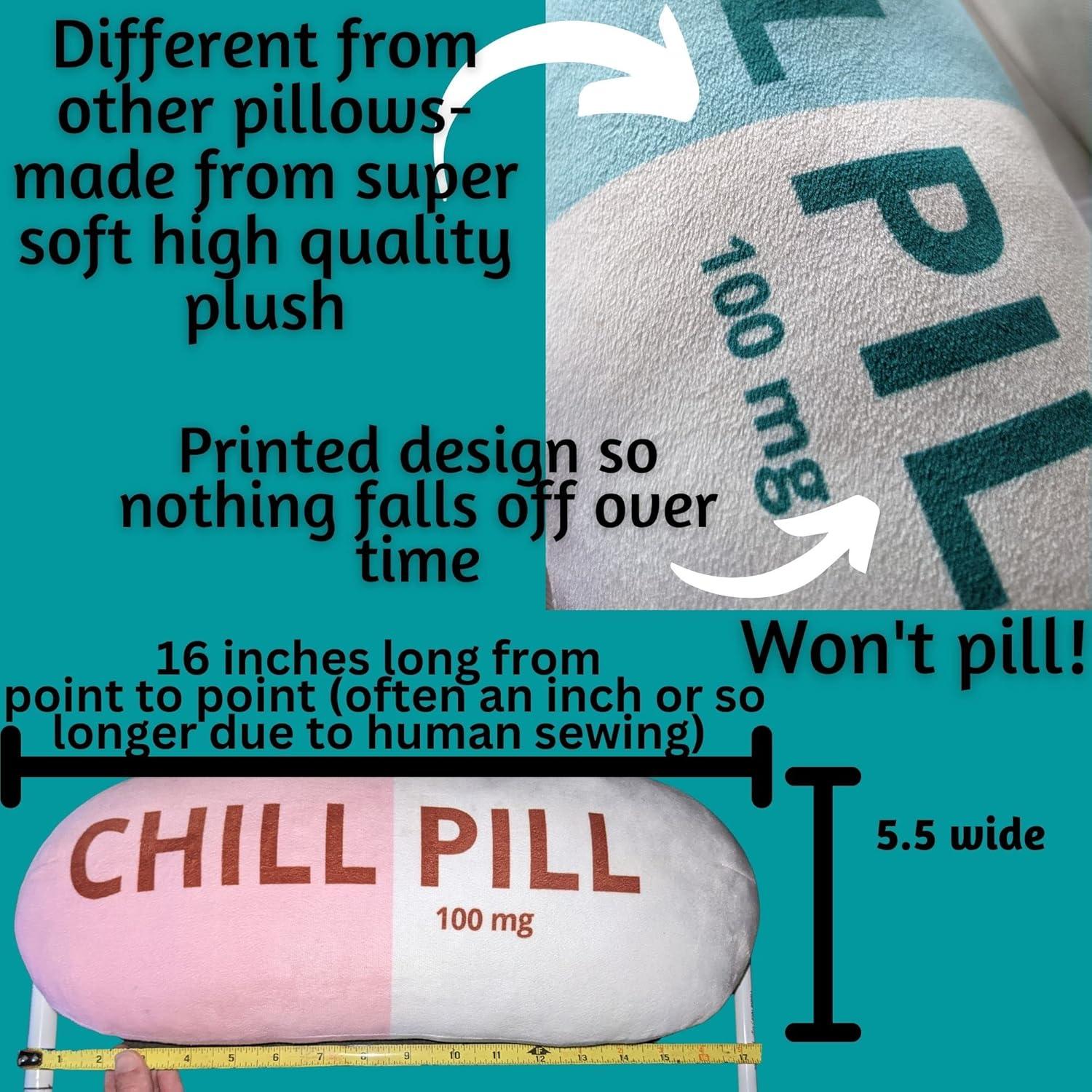 Almohada Decorativa Chill Pill MRJ Products Azul 43x16.5 cm