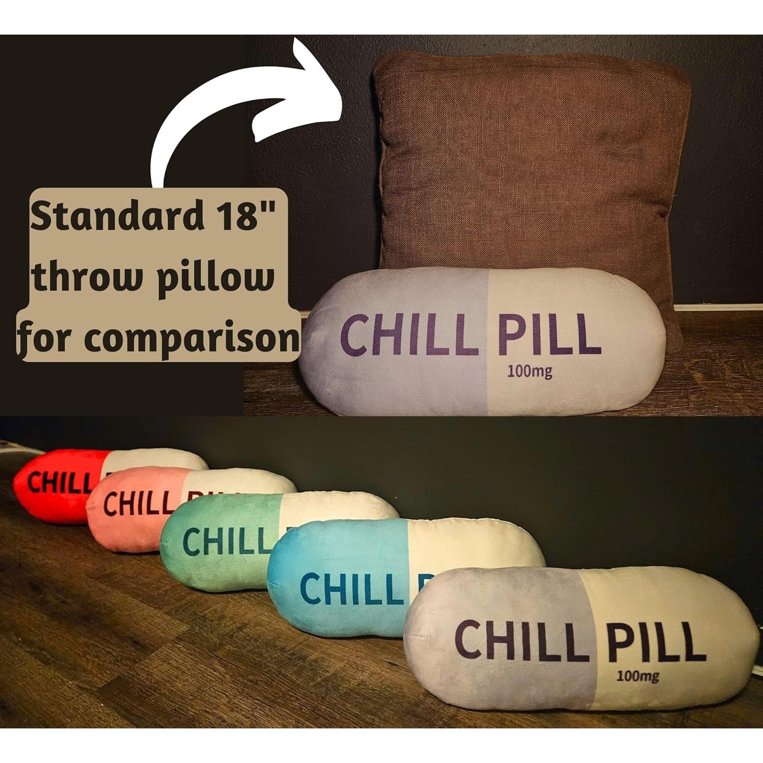 Almohada Decorativa Chill Pill MRJ Products Azul 43x16.5 cm