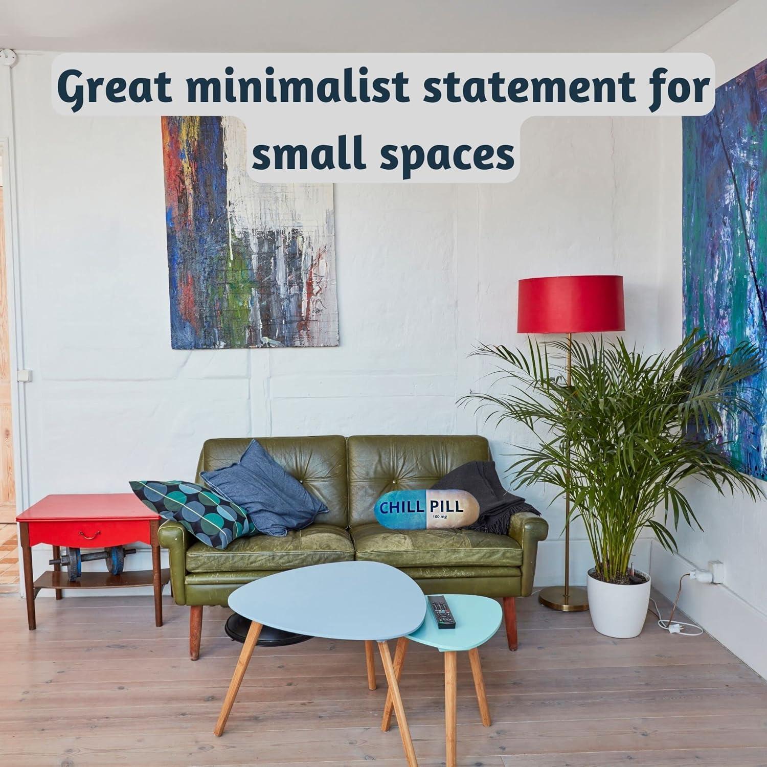 Almohada Decorativa Chill Pill MRJ Products Azul 43x16.5 cm