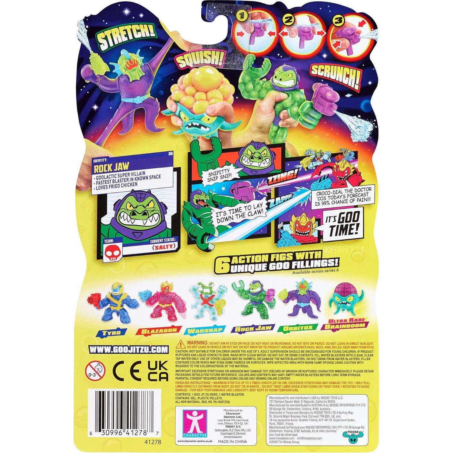 Héroe Goo Jit Zu Mandíbula de Roca con Lanzador de Agua