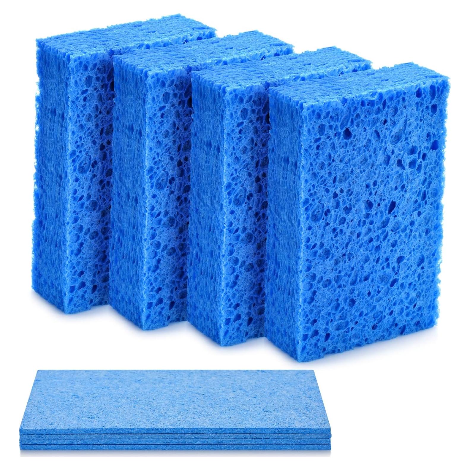 Esponjas de Cocina Mcyye 4PCS Comprimidas Biodegradables