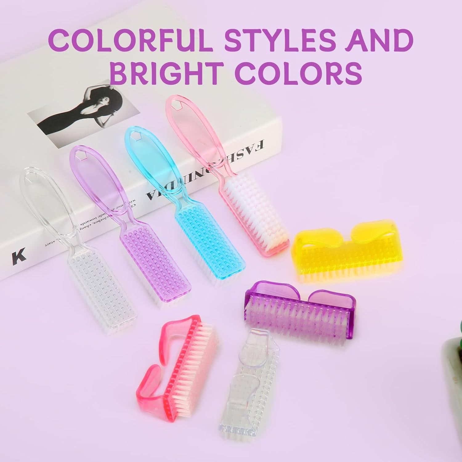 Kit de Cepillos de Uñas SQULIGT - 8 Piezas, Antideslizante