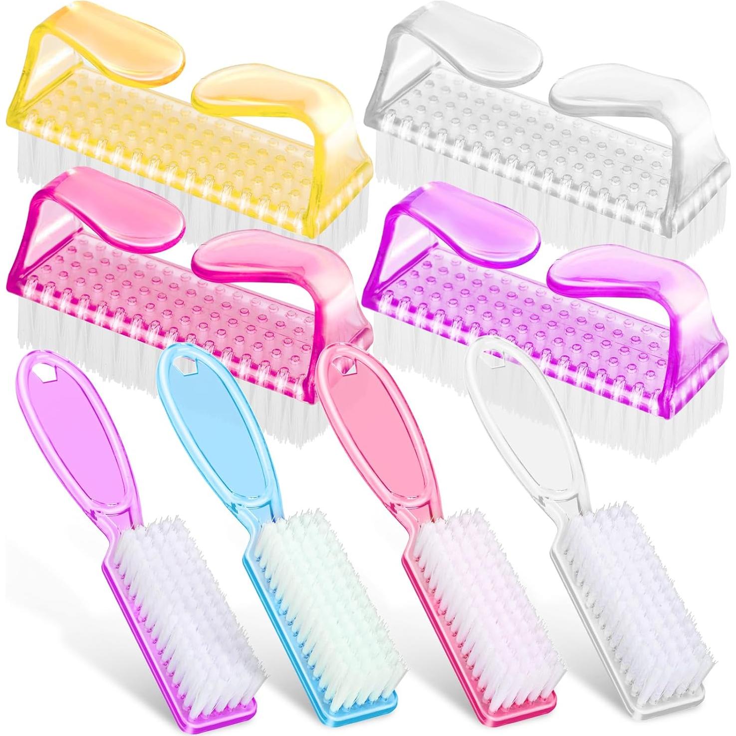 Kit de Cepillos de Uñas SQULIGT - 8 Piezas, Antideslizante