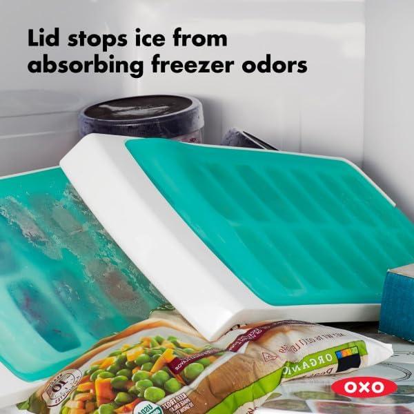 Bandeja de Hielo OXO Good Grips con Tapa Sellada 1 Paquete